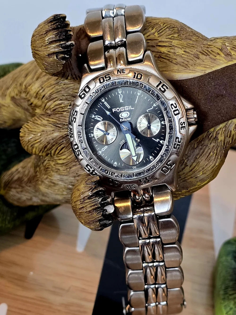 Fossil Blue Stainless Steel Women's Moonphase Watch